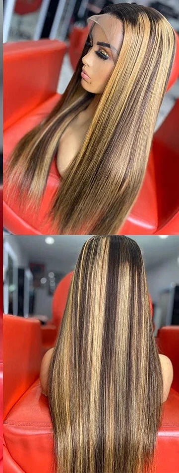 At RemyRoots, We Carry Honey Blonde Highlight Wig – Human Hair Brilliance By RemyRootsBoutique