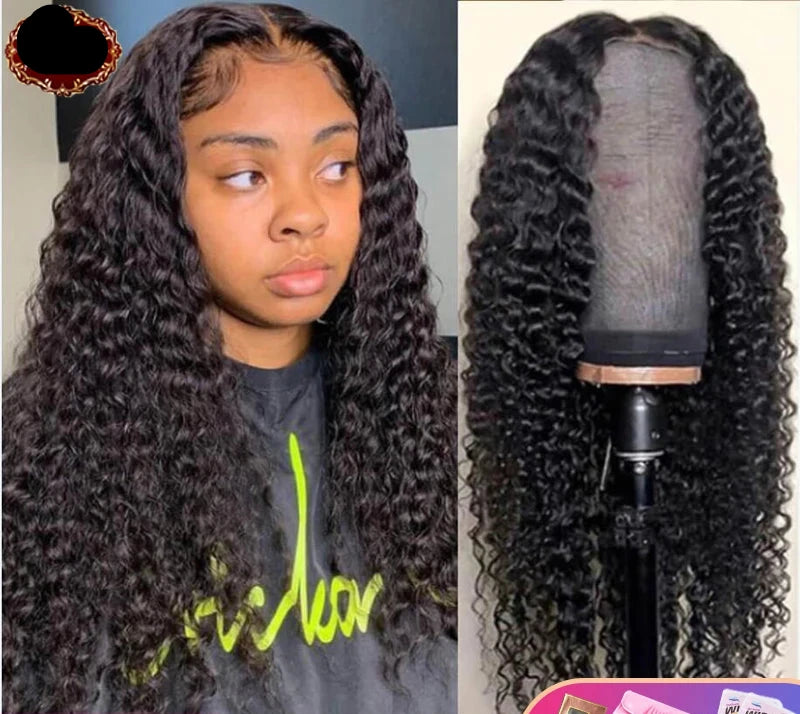 At RemyRoots, We Carry The Indian Deep Curly Lace Front Wig – 100% Human Hair By RemyRootsBoutique