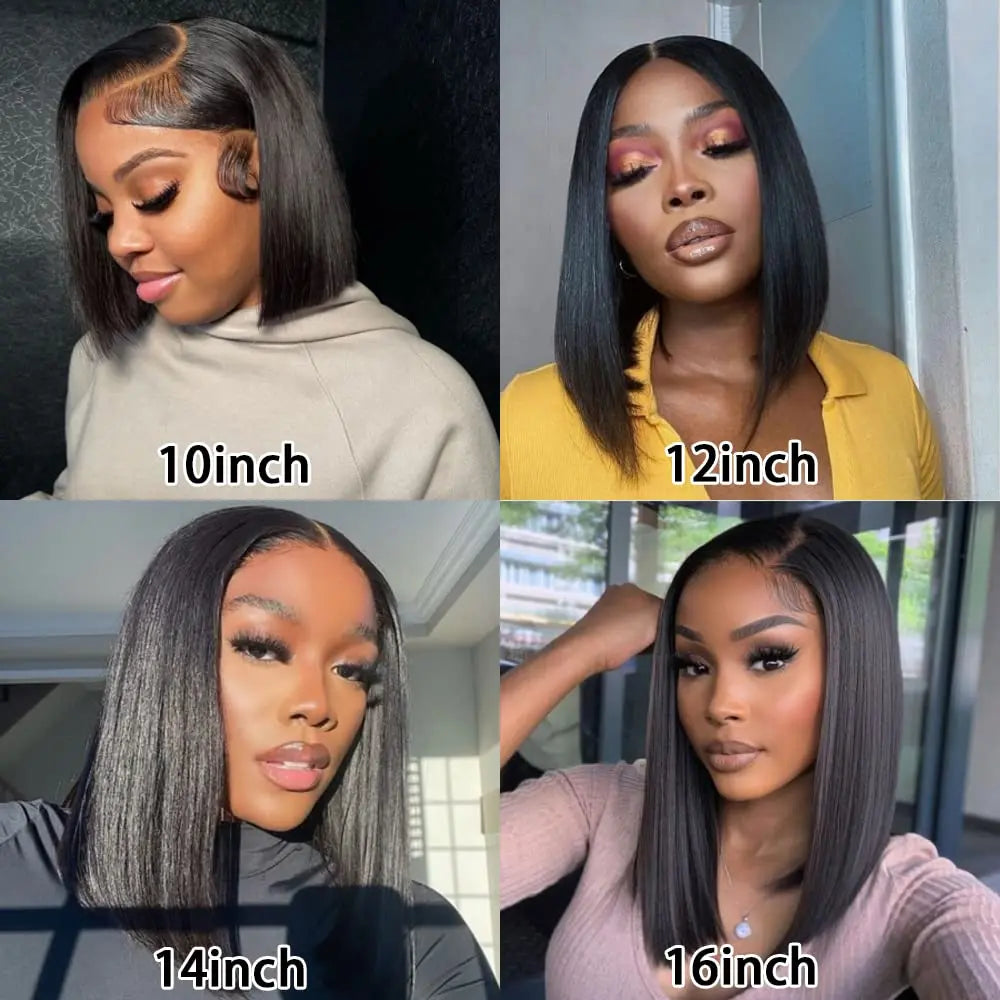 At RemyRoots, We Carry The Wear To Go Bob Glueless Wig – 13x4 Bob Lace Frontal Wig | Bone Straight Human Hair Wig By RemyRoots Boutique