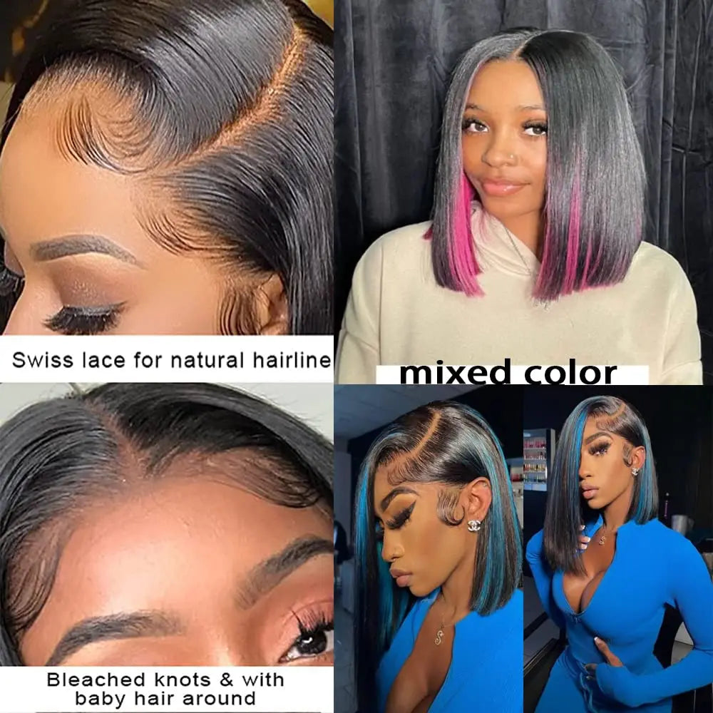 At RemyRoots, We Carry The Wear To Go Bob Glueless Wig – 13x4 Bob Lace Frontal Wig | Bone Straight Human Hair Wig By RemyRoots Boutique