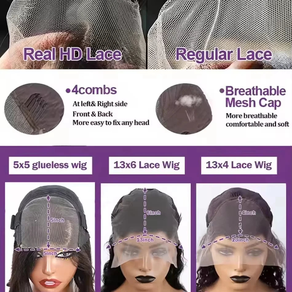 Straight Lace Front Wigs Human Hair 13X6 Hd Lace Frontal Wig 13X4 Bone Straight Human Hair Wigs Hair Accessories For Women