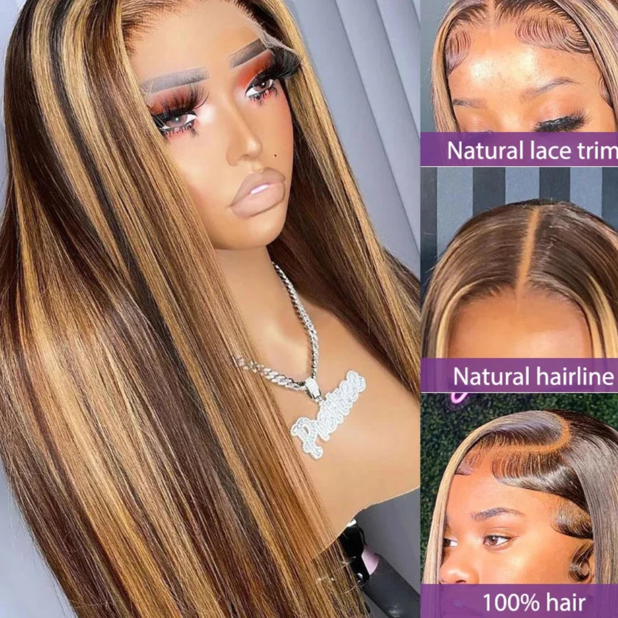 At RemyRoots, We Carry Honey Blonde Highlight Wig – Human Hair Brilliance By RemyRootsBoutique