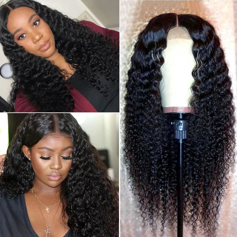 At RemyRoots, We Carry The Indian Deep Curly Lace Front Wig – 100% Human Hair By RemyRootsBoutique