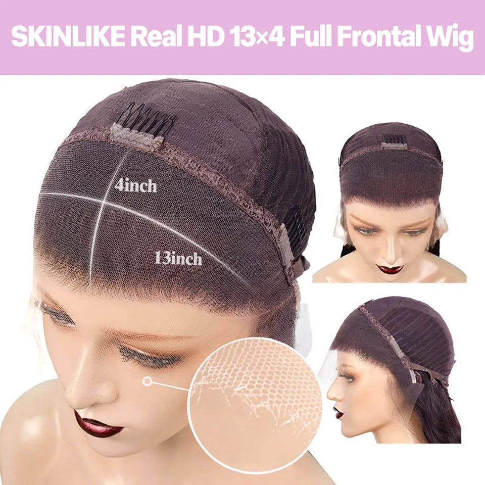 At RemyRoots, We Carry The Transparent Straight Lace Frontal Wig – 13x4 Pre-Plucked Bone Straight Human Hair Wig By RemyRoots Boutique