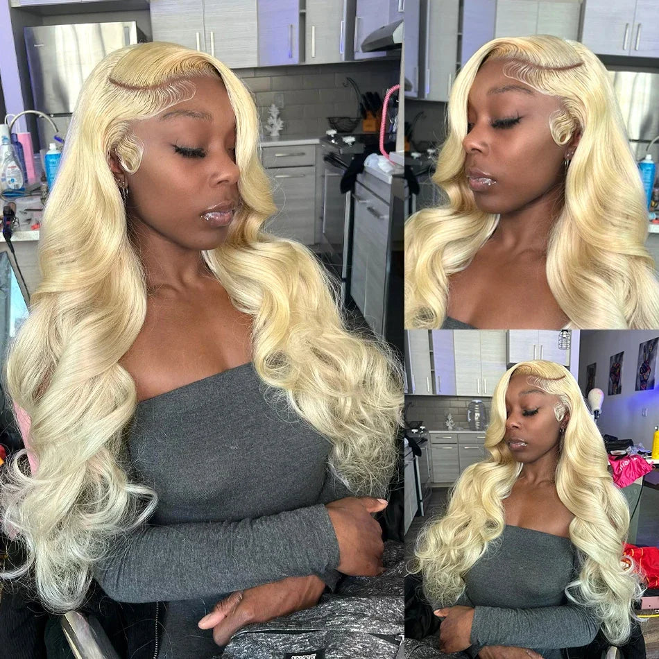 Lace Frontal Wig For Women Body Wave Lace Front Wigs Honey Blond