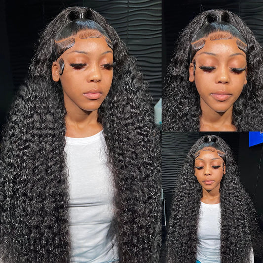 Lace Frontal Wigs Brazilian Deep Wave Lace Wig