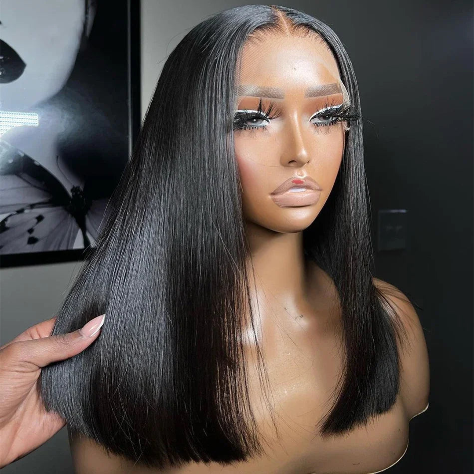 At RemyRoots, We Carry The Wear To Go Bob Glueless Wig – 13x4 Bob Lace Frontal Wig | Bone Straight Human Hair Wig By RemyRoots Boutique