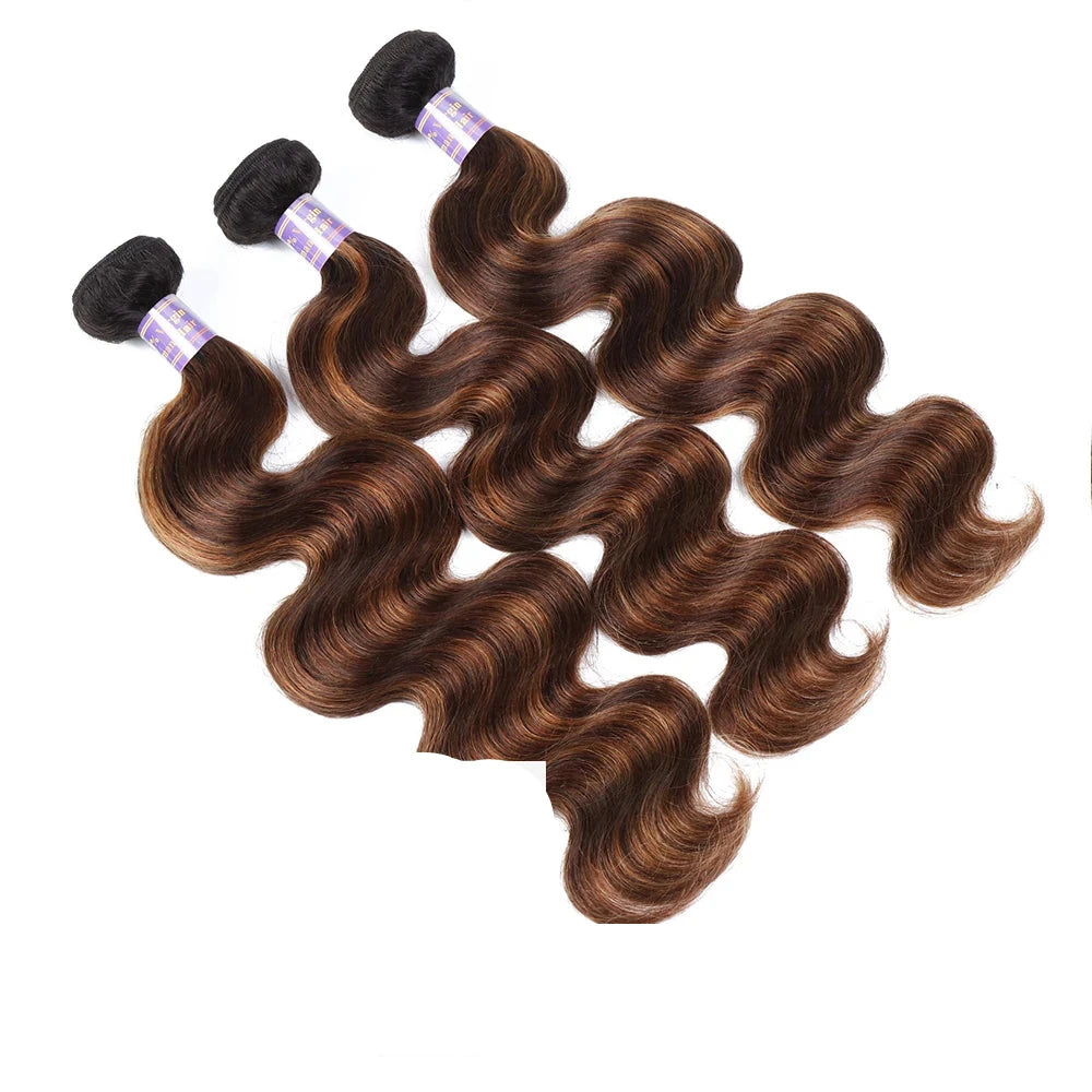 Ombre Body Wave Human Hair Bundles - Brazilian Virgin Hair | RemyRootsBoutique