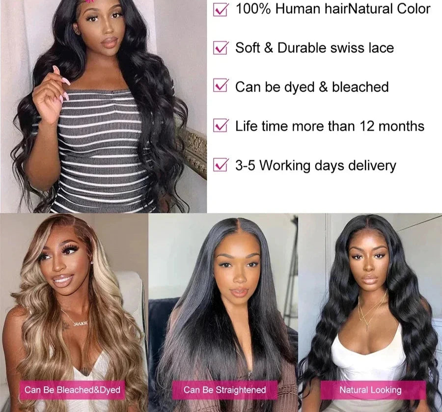 36/38/40 Inch Body Wave Bundles - 100% Remy Raw Indian Human Hair Extensions | RemyRootsBoutique