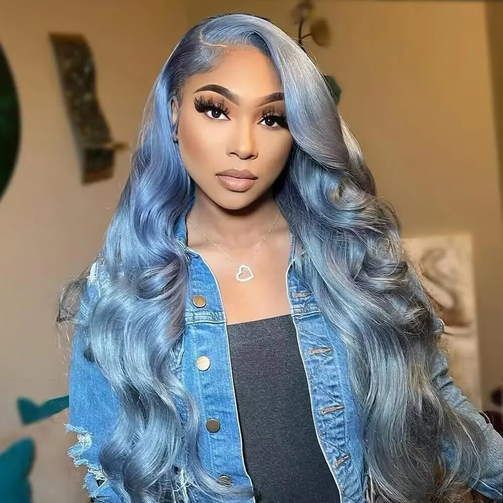 Transparent 13x4/13x6 Lace Frontal Wig - Brazilian Body Wave in Silver Grey | Exceed Parkson HD Lace Wig Store