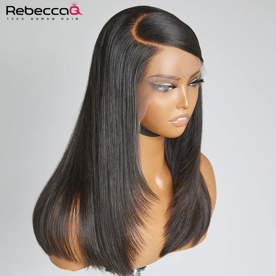 At RemyRoots, We Carry The Transparent Straight Lace Frontal Wig – 13x4 Pre-Plucked Bone Straight Human Hair Wig By RemyRoots Boutique