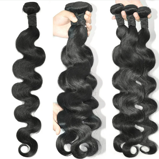 36/38/40 Inch Body Wave Bundles - 100% Remy Raw Indian Human Hair Extensions | RemyRootsBoutique