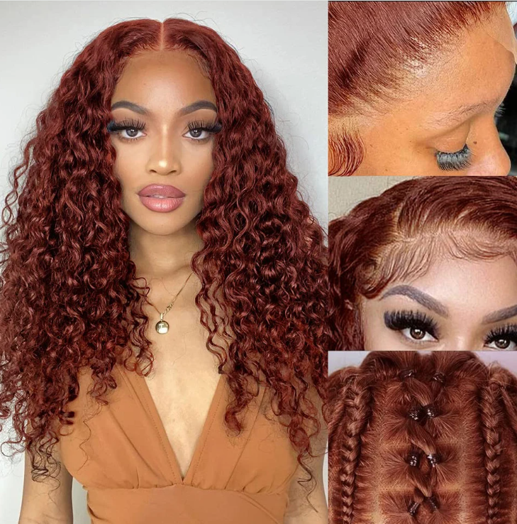 Kinky Curly Human Hair Wigs Brazilian Remy Jerry Curly Lace Frontal Wig