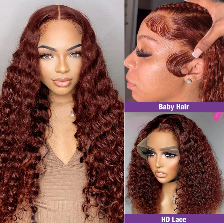 Kinky Curly Human Hair Wigs Brazilian Remy Jerry Curly Lace Frontal Wig