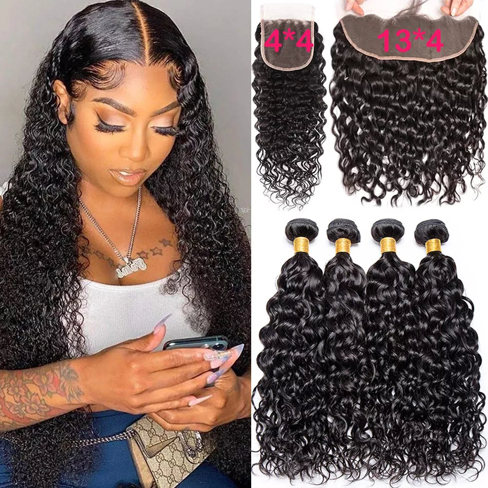 Wet and Wavy Virgin Curly Loose Deep Peruvian Hair