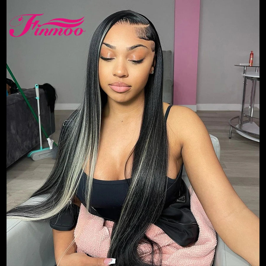 Oreo 613 Highlight Lace Front Wig Human Hair Wig For Woman 13x4 Lace Frontal Blonde Lace Front Wig Body Wave Wig Pre Plucked