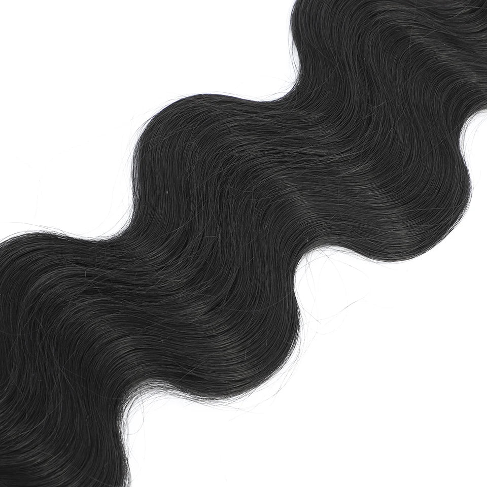 Body Wave Bundles Brazilian Hair Weaving Soft Natural Synthetic Hair