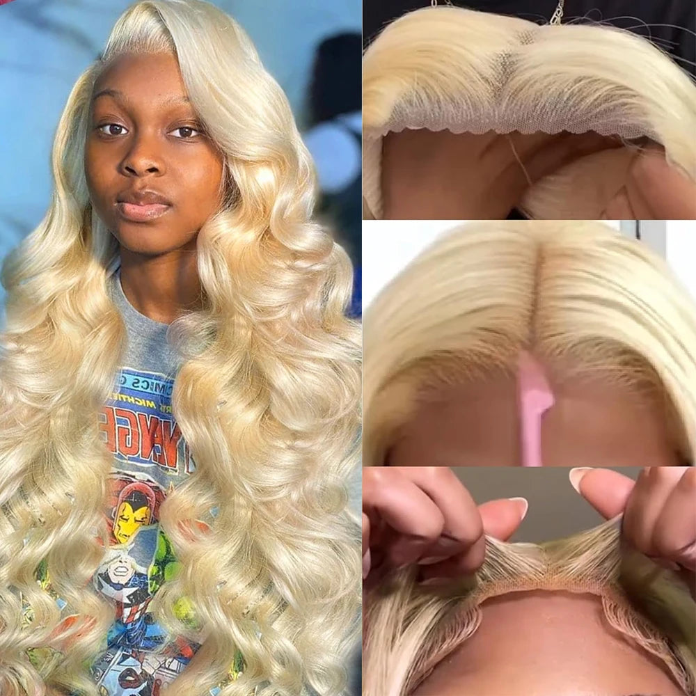 Lace Frontal Wig For Women Body Wave Lace Front Wigs Honey Blond