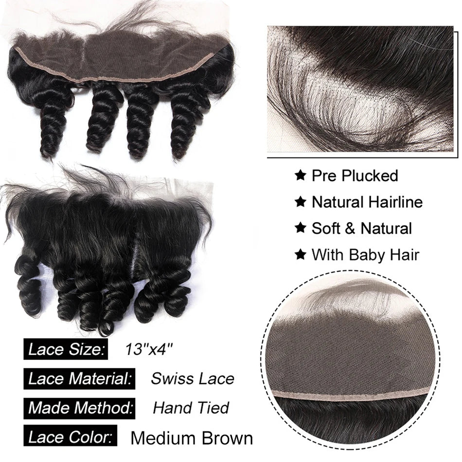 12A Loose Wave Bundles with 100% Human Hair