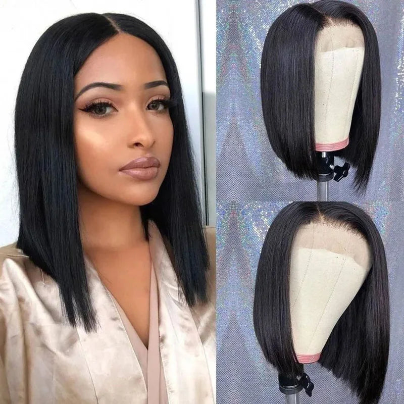 Pre-Plucked Remy Raw Indian Bob Wig