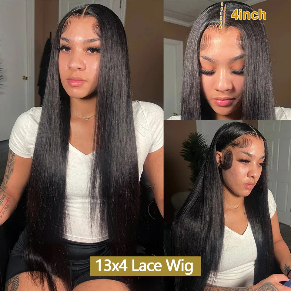 30-Inch Straight Human Hair Wig – 13x4 Transparent HD Lace Front, Brazilian Hair | RemyRootsBoutique