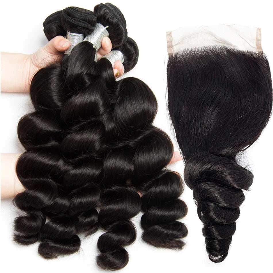 12A Loose Wave Bundles with 100% Human Hair