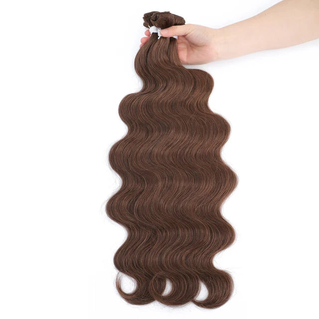 Body Wave Bundles Brazilian Hair Weaving Soft Natural Synthetic Hair