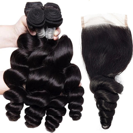 At RemyRoots, We Carry The 12A Loose Wave Bundles with 100% Human Hair By RemyRootsBoutique