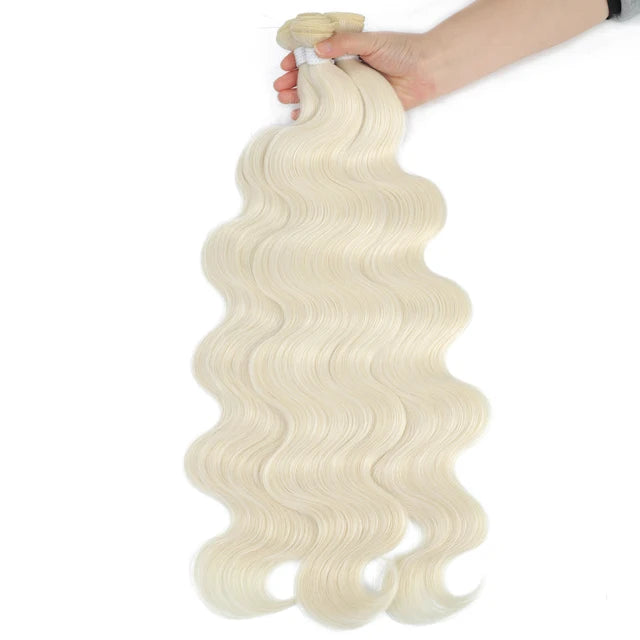 Body Wave Bundles Brazilian Hair Weaving Soft Natural Synthetic Hair